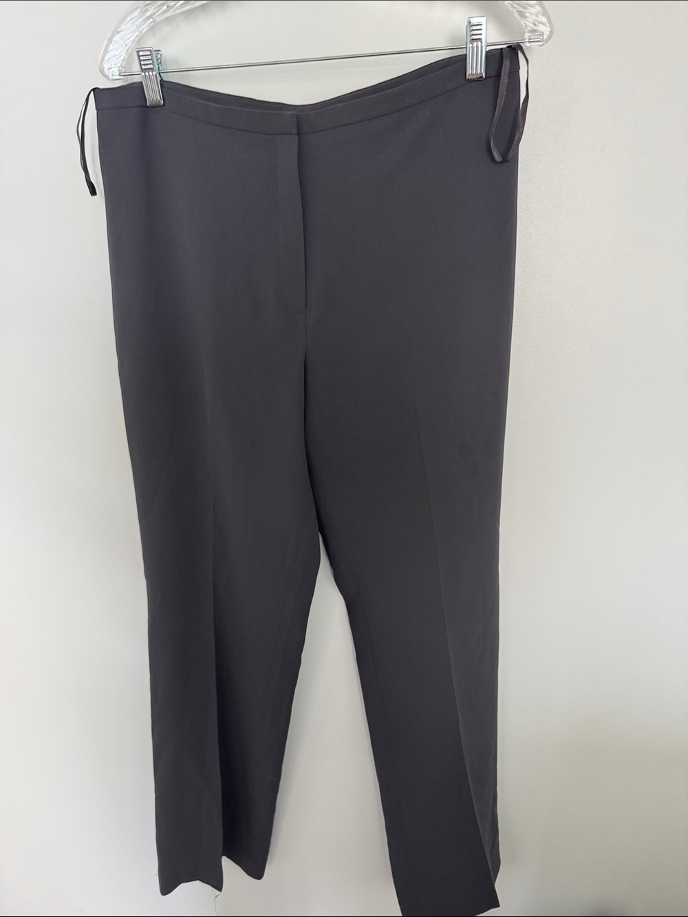 Jones New York Dark Grey Straight-Leg Dress Pants